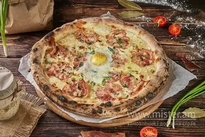 Піца на заквасці "Карбонара" 30 см Treba Pizza undefined фото