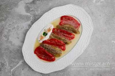 Печені перці та баклажани з грецьким йогуртом NOEL Restoclub undefined фото