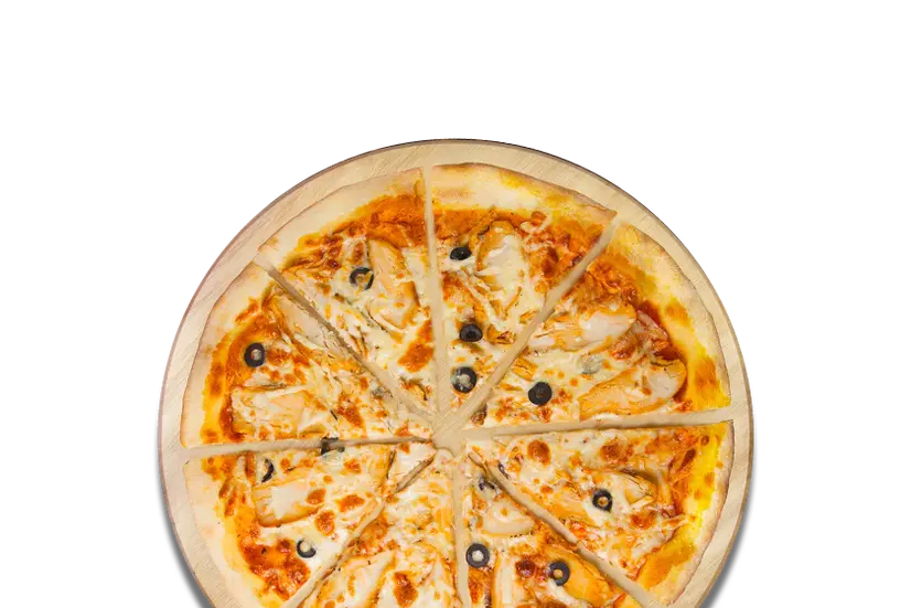 Creamy chicken pizza - "Romero's Pizza" in New York photo