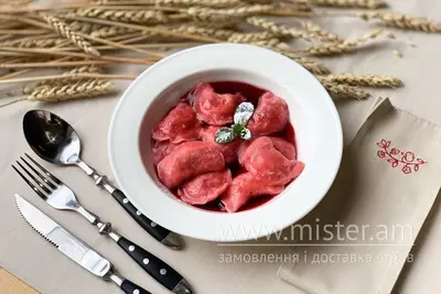 Вареники з вишнею в киселі (можливе попадання кісточки) Варенична Балувана Галя undefined фото
