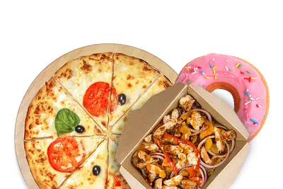 Combo with pizza, salad and dessert Romero's Pizza 1801 S Ashland Ave, Chicago, IL 60608 photo