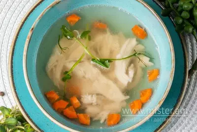 Курячий бульйон з перепелиним яйцем Челентано undefined фото