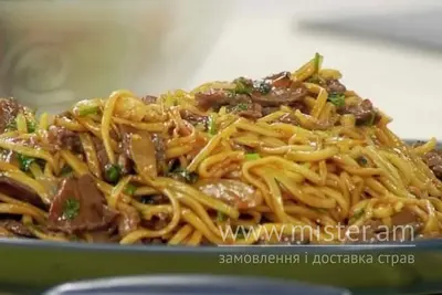 Локшина з грибами Дівчинка Дракон undefined фото