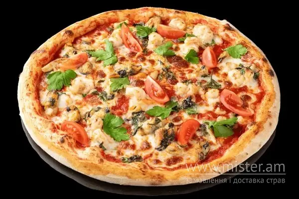 Піца з морепродуктами стандартна - "Sushi-Pizza by La Spezia (вул.Харківська, 5/1)" в Сумах фото