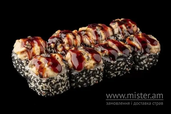Рол запечений з вугрем - "Sushi-Pizza by La Spezia (вул.Харківська, 5/1)" в Сумах фото