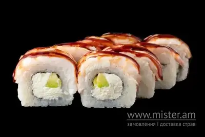 Рол "Філадельфія" з креветкою і авокадо Sushi-Pizza by La Spezia (вул.Харківська, 5/1) undefined фото
