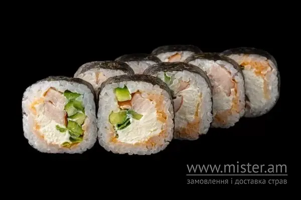 Футомакі з копченою куркою - "Sushi-Pizza by La Spezia (вул.Харківська, 5/1)" в Сумах фото 