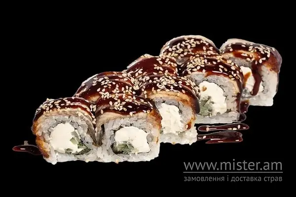 Рол "Філадельфія" з вугрем - "Pronto Pizza & Sushi" в Умані фото 