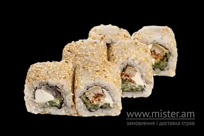 Рол "Каліфорнія" з вугрем в кунжуті Pronto Pizza & Sushi undefined фото