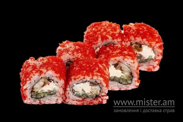Рол "Каліфорнія" з вугрем в ікрі - "Pronto Pizza & Sushi" в Умані фото 