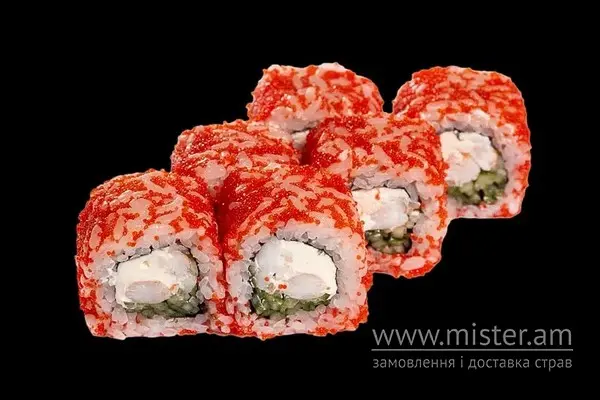 Рол "Каліфорнія" з креветкою в ікрі - "Pronto Pizza & Sushi" в Умані фото 