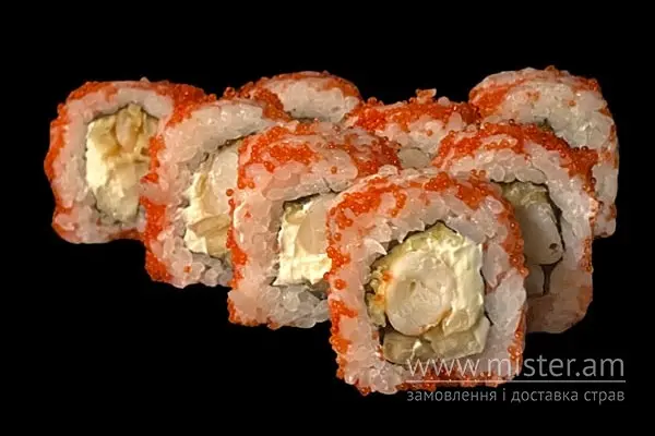 Рол "Ебі Темпура" в ікрі - "Pronto Pizza & Sushi" в Умані фото 