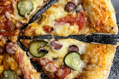 Піца з мисливськими ковбасками 50 см Choice undefined фото