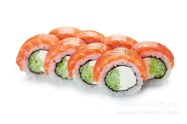 Рол "Філадельфія" з лососем і огірком - "Dart Sushi" в Кропивницькому фото