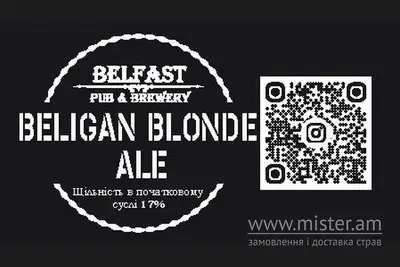 Пиво "Blonde Ale" Belfast Pub undefined фото