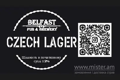 Пиво "Czech Lager" Belfast Pub undefined фото