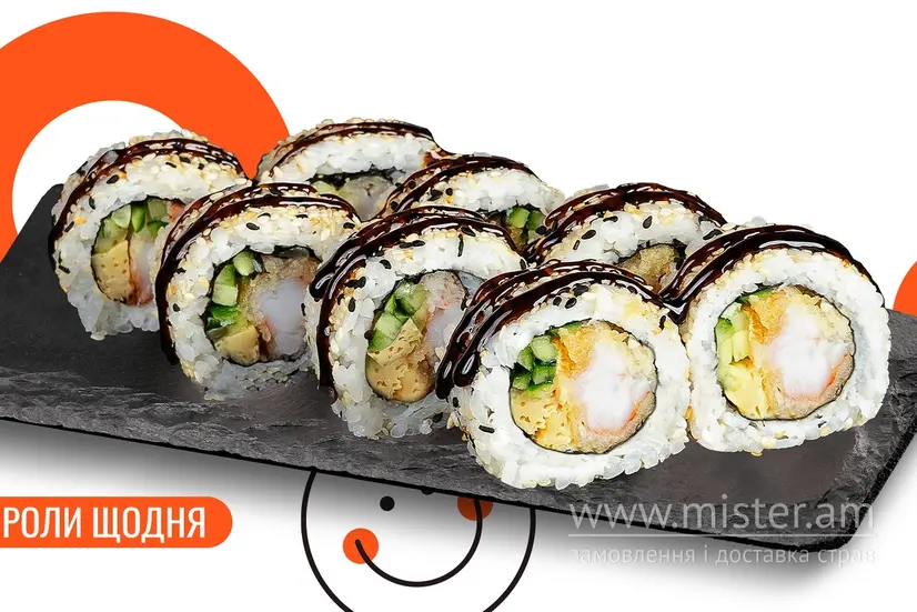 Каліфорнія з креветкою в кунжуті - "We Sushi" в Івано-Франківську фото
