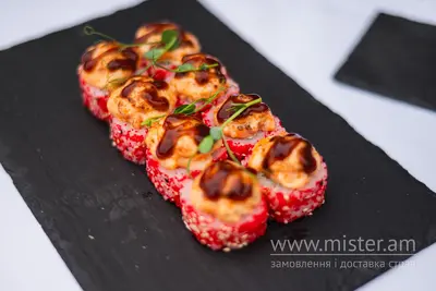 Запечений рол з вугрем та ікрою Тобіко BAO sushi undefined фото
