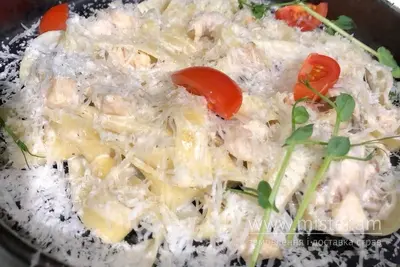 Паста Фетучині з куркою та грибами Grill Pub undefined фото