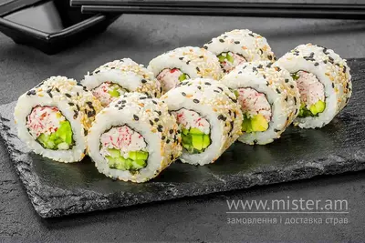 Каліфорнія з крабовим міксом в кунжуті Sushi Master undefined фото