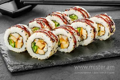 Каліфорнія з вугрем в кунжуті Sushi Master undefined фото