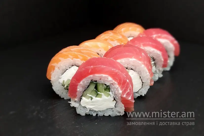 Філадельфія мікс лосось-тунець MAXI - "Це SUSHI & PIZZA" в Чернігові фото