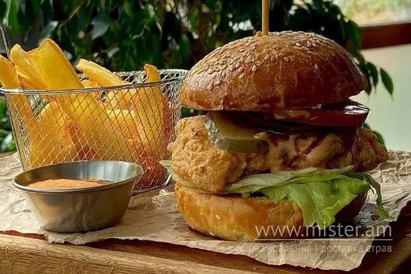 Бургер Chicken Burger - "Veranda" в Кропивницькому фото 