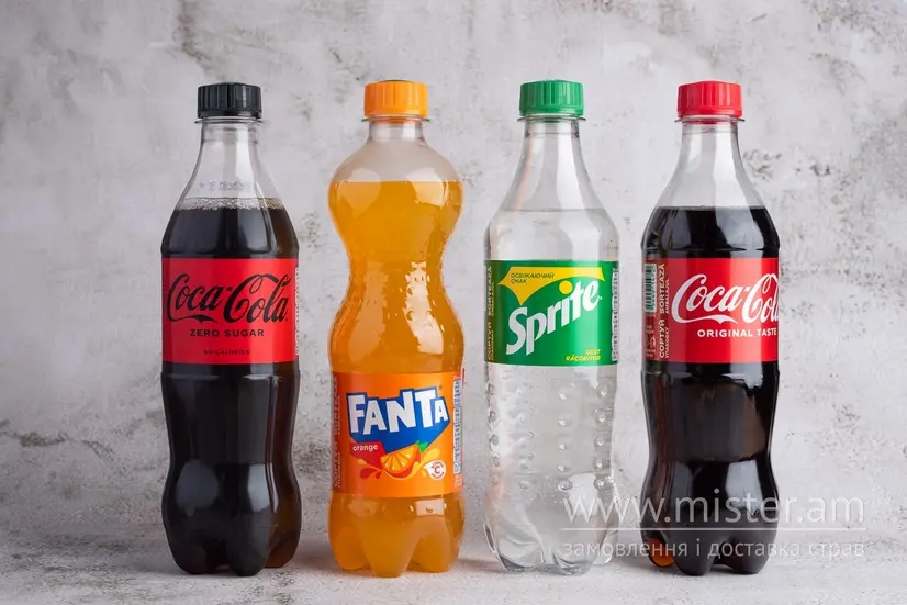 Напій "Coca-Cola", "Fanta", "Sprite" (в асортименті) 0.5 л - "Крихітка Шу" в Черкасах фото