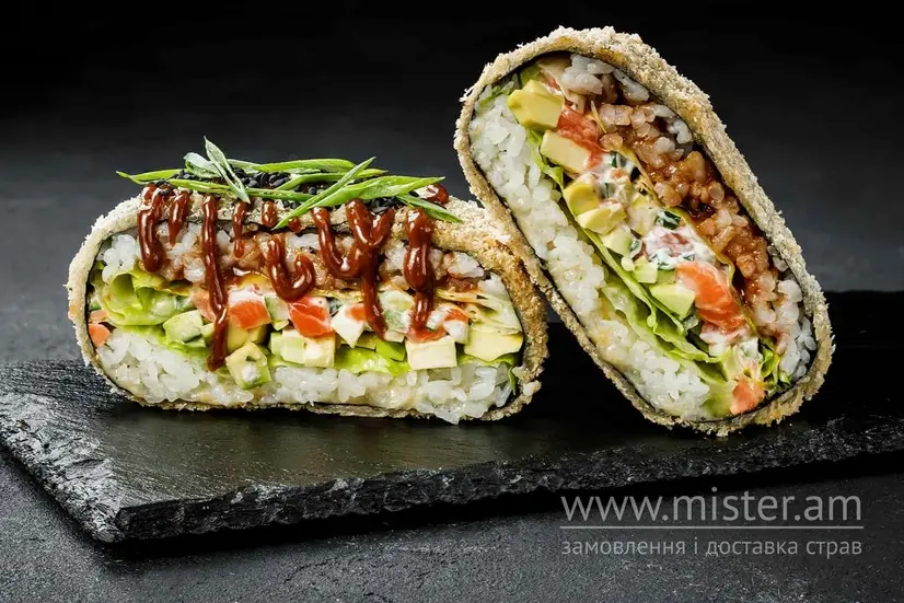 Суші бургер з лососем - "Sushi Master" в Сумах фото