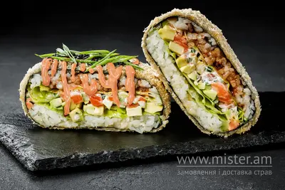 Суші бургер з лососем (гострий) Sushi Master undefined фото