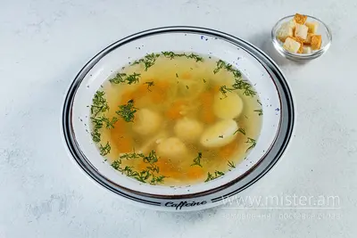 Курячий бульйон з фрикадельками з курки Caffeine Family undefined фото