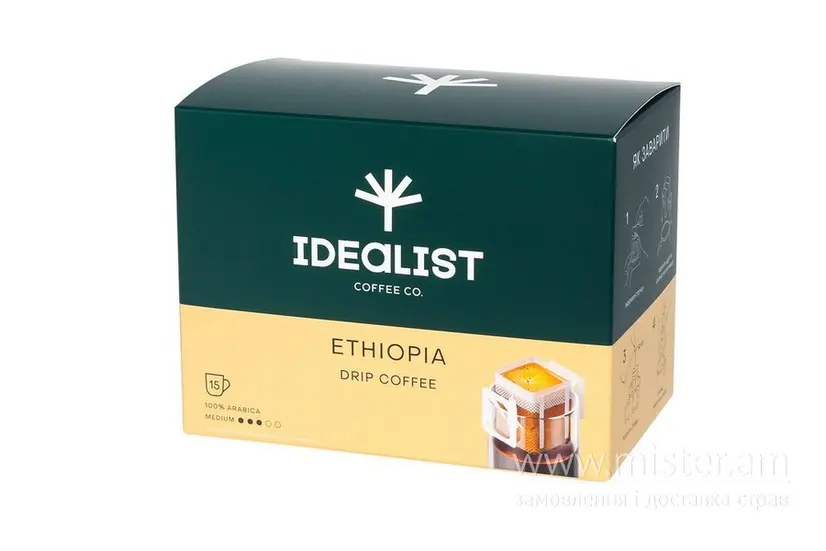 Дріп кава Ефіопія (15 шт)/уп. - "Idealist Coffee" в Луцьку фото