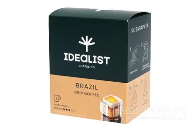 Дріп кава Бразилія (7 шт)/уп. Idealist Coffee undefined фото