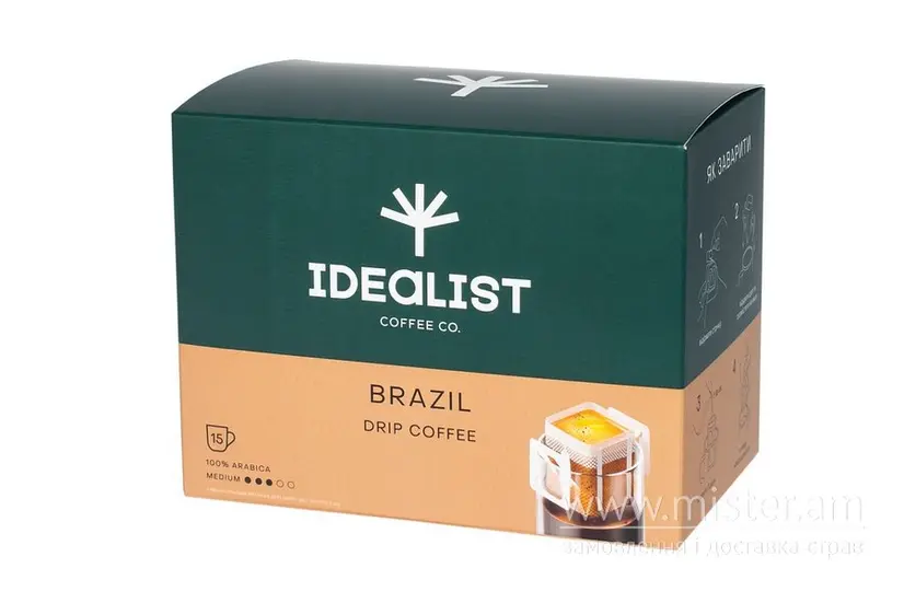 Дріп кава Бразилія (15 шт)/уп. - "Idealist Coffee" в Луцьку фото