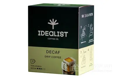 Дріп кава Декафінато (7 шт)/уп. Idealist Coffee undefined фото