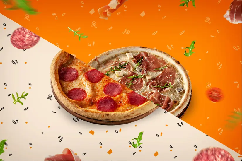 Піца (начинка навпіл на вибір) - "TREBA Pizza & Sushi" в Івано-Франківську фото 