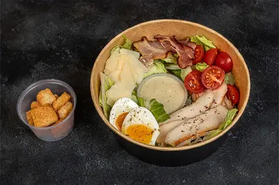 Chicken Caesar salad bowl Myastoriya Meat Bar Sofiyska square undefined photo