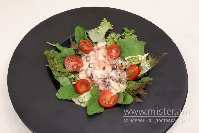 Теплий салат з морепродуктами - "VIN&GRET" в Сумах фото 