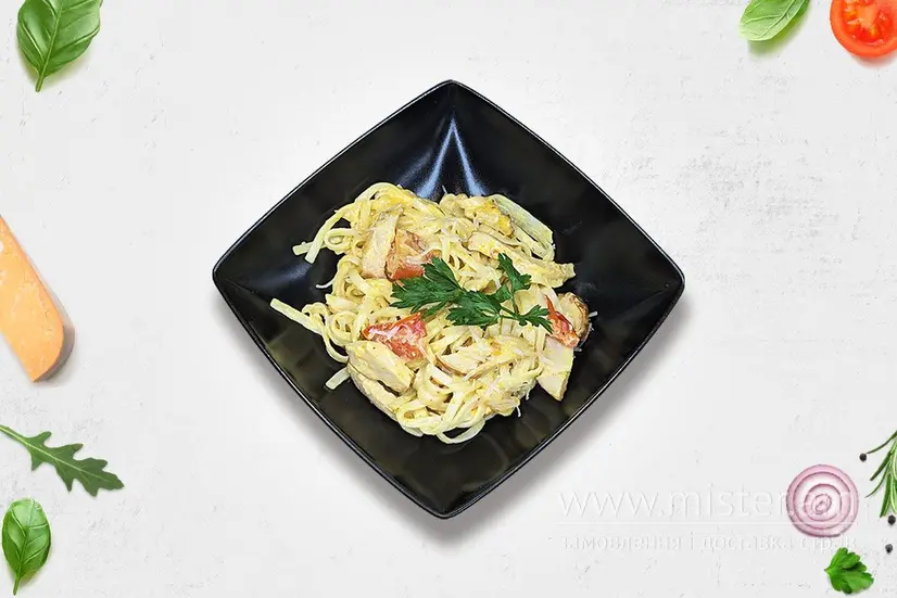 Удон вершковий з копченою куркою - "Хочу Суші" в Черкасах фото