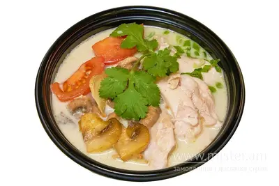 Тайський суп з куркою на кокосовому молоці (Tom Kha Gai)  YOY undefined фото