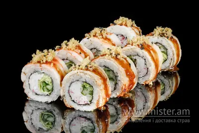 Інь Ян рол з вугром та креветкою EatSushi undefined фото