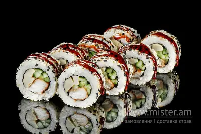 Каліфорнія з вугрем в кунжуті EatSushi undefined фото