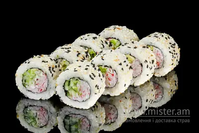 Каліфорнія з крабовим міксом в кунжуті EatSushi undefined фото