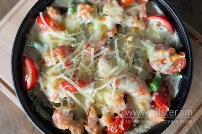 Пательня "Лосось зі спаржевою квасолею" Піца 32 см undefined фото