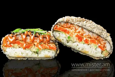 Суші бургер з лососем (гострий) EatSushi undefined фото