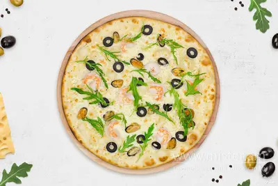 Піца "Де маре" з сирним бортиком Хочу Sushi-Pizza & Grill undefined фото