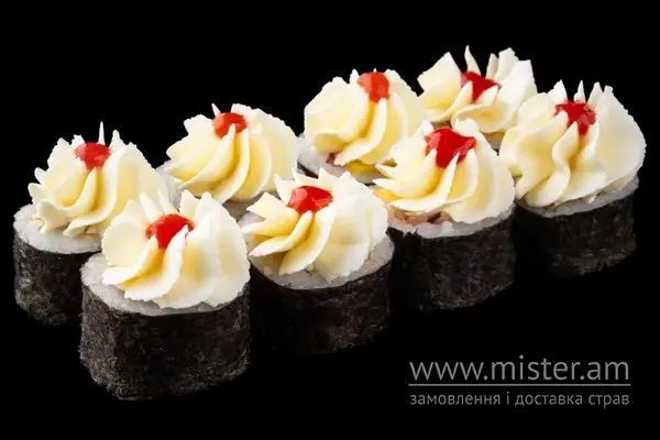 Футомакі з крем-сиром, тунцем і омлетом - "Sushi-Pizza by La Spezia (вул.Харківська, 5/1)" в Сумах фото 