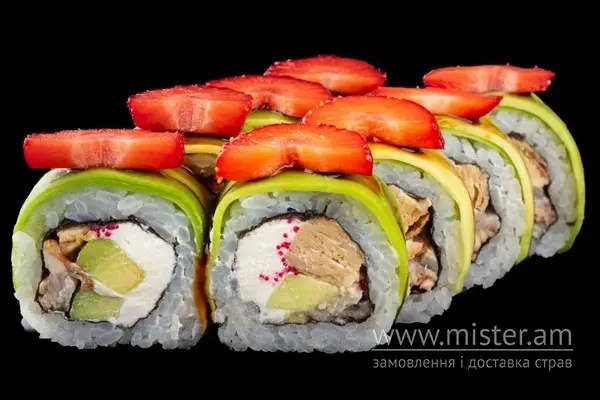 Рол "Зелений дракон" з вугрем - "Sushi-Pizza by La Spezia (вул.Харківська, 5/1)" в Сумах фото 