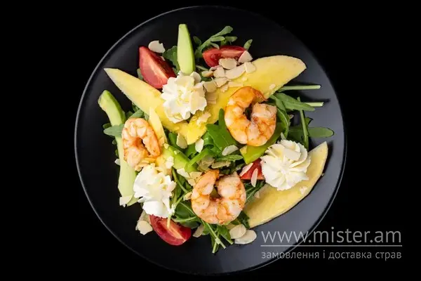 Салат з креветками і манго - "Sushi-Pizza by La Spezia (вул.Харківська, 5/1)" в Сумах фото
