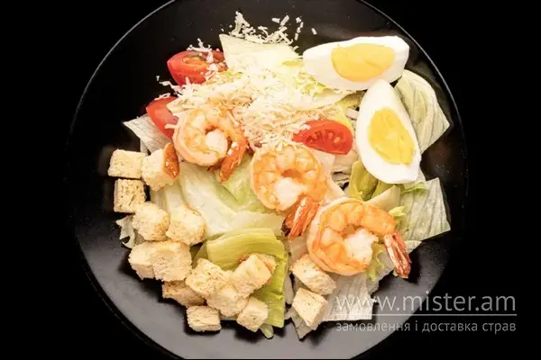 Салат "Цезар" з креветкою і соусом з тунця - "Sushi-Pizza by La Spezia (вул.Харківська, 5/1)" в Сумах фото